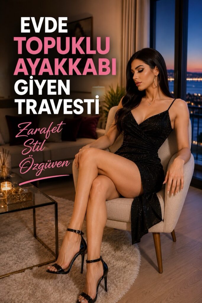 Evde Topuklu Ayakkabı Giyen Travesti