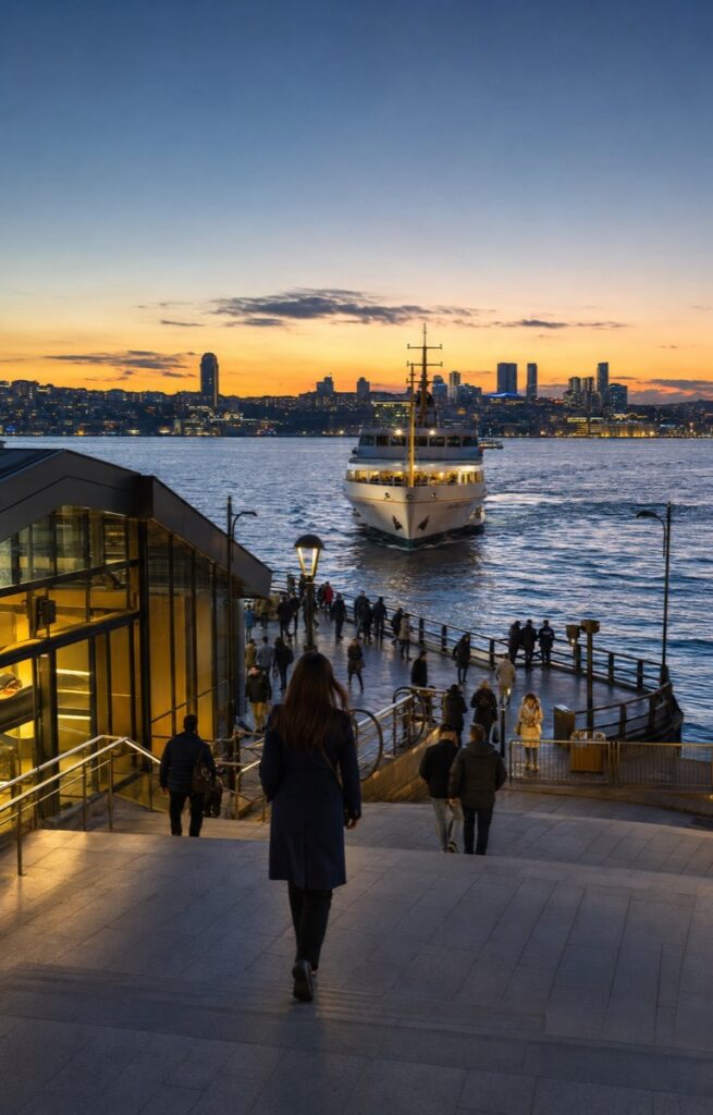 İstanbul’da Avrupa ve Anadolu Yakası arasında vapur ulaşımı